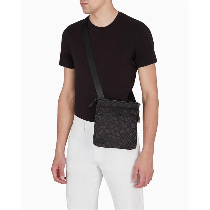 Armani Exchange Men's Black Messenger Bag