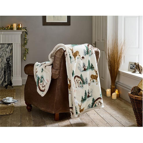 Deyongs - Winter Deer Throw 140x180cm