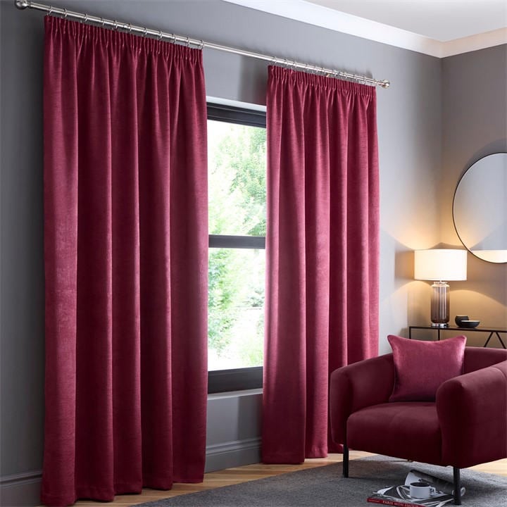 FUSION GALAXY THERMAL EFFECT CURTAINS IN WINE
