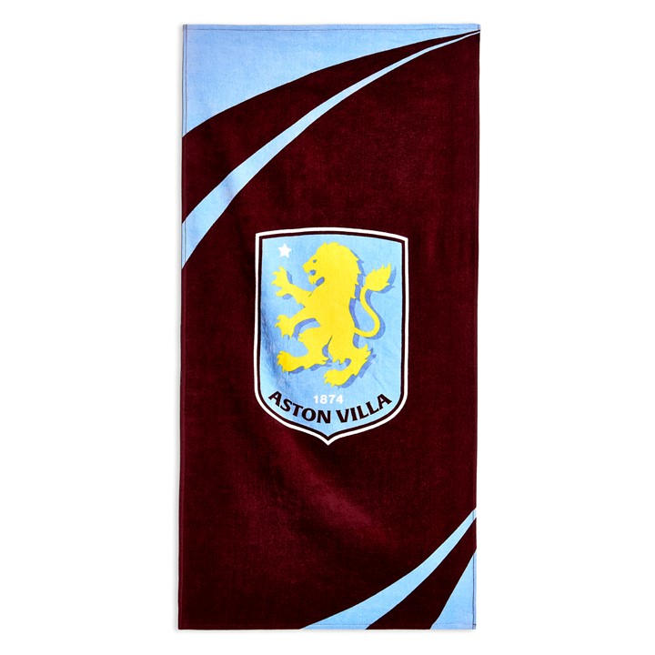 Team Unisex Kids Multi Aston Villa Officially Licensed Beach Towel 70 X 140 Cm