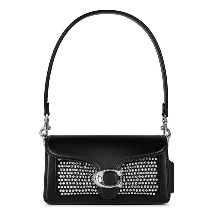 Coach Leather Tabby Shoulder Bag In Black