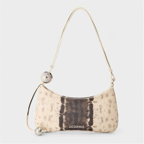 JACQUEMUS - Womens Beaded Cotton Le Bisou Perle Shoulder Bag