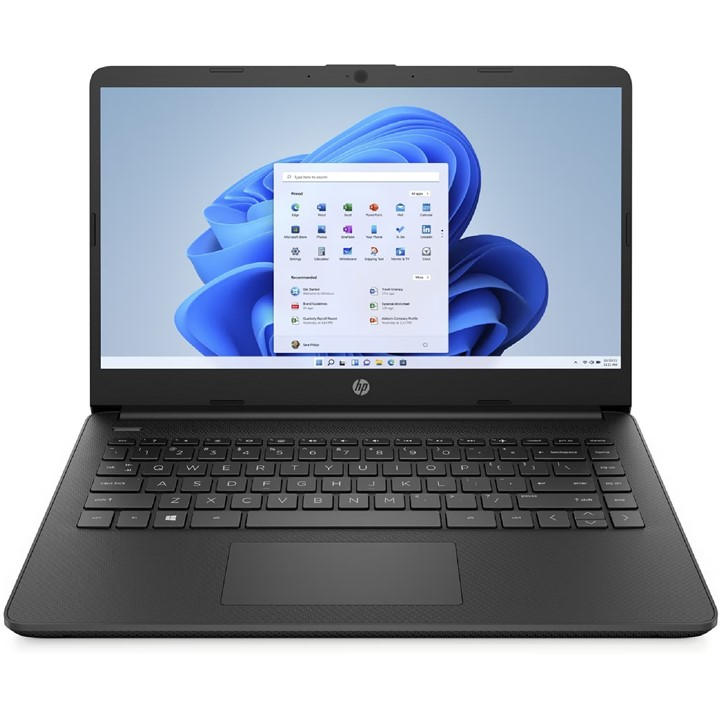 HP HP 14s Laptop - Intel Celeron, 4GB, 128GB, Win 11 - Black