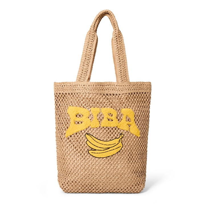 Biba Logo Shopper In Neutral