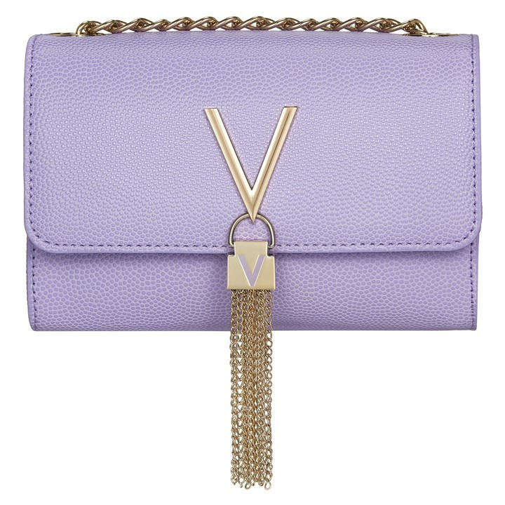 Valentino Garavani Fold Over Div In Purple