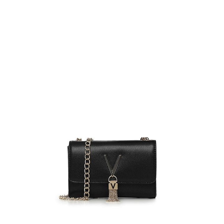 Valentino Garavani Fold Over Div In Black