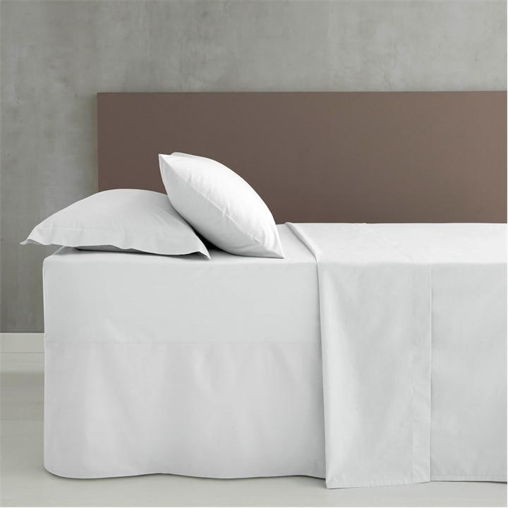 Catherine Lansfield Unisex White Iron Percale Combed Extra Deep Fitted Sheet Superking