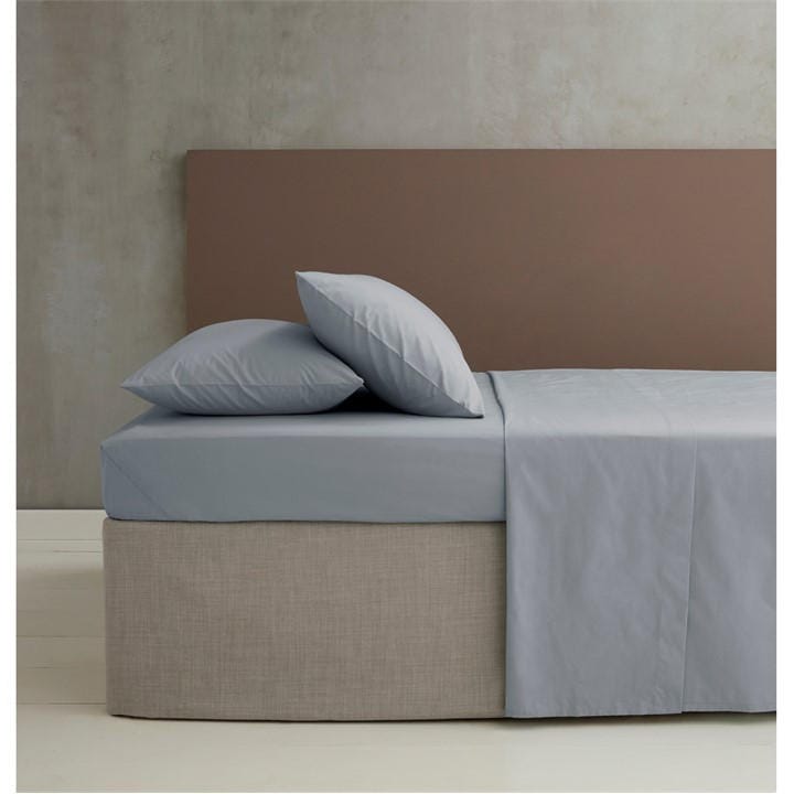 Catherine Lansfield Unisex Grey Iron Percale Combed Extra Deep Fitted Sheet King