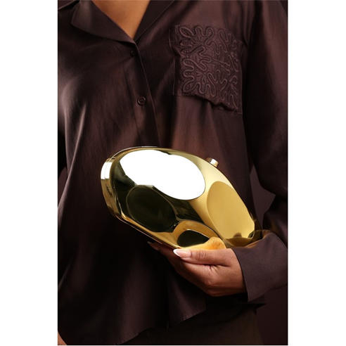 Wheres That From - Sculpted Evening Clutch Bag