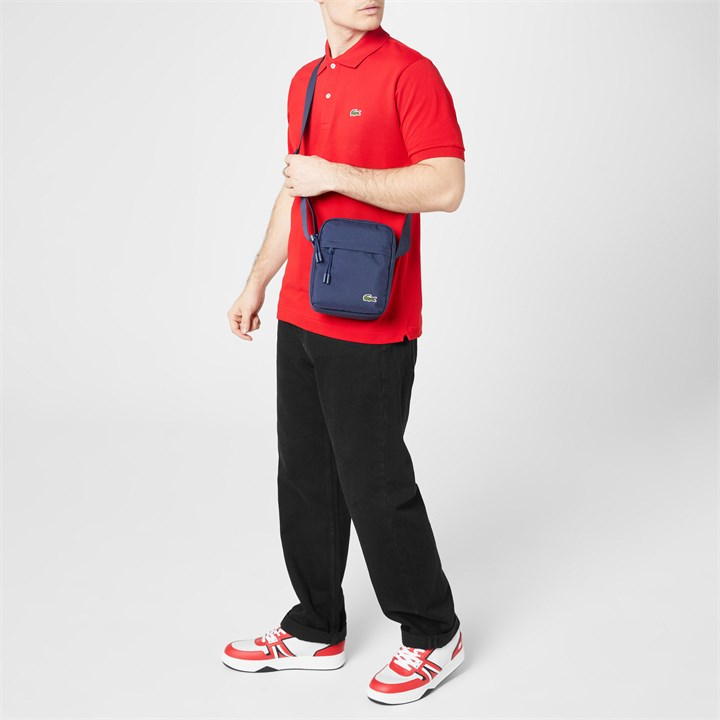 Navy L24 - Lacoste - Men's Vertical Cross Body Bag