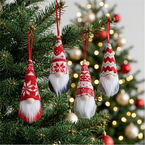 The Spirit Of Christmas - 4 piece Gonk Tree Decorations