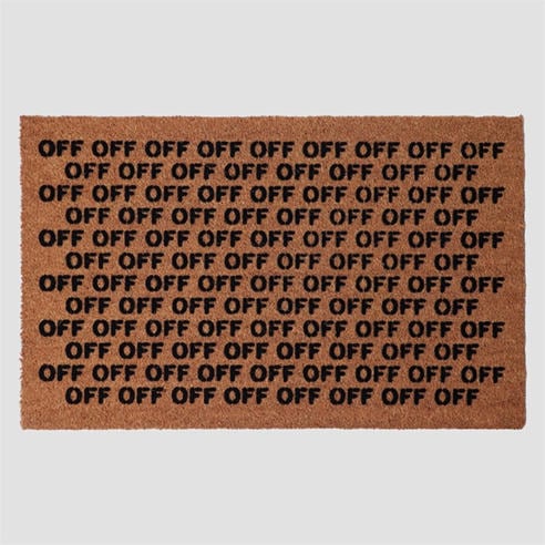 OFF WHITE - Off Rec Doormat 99