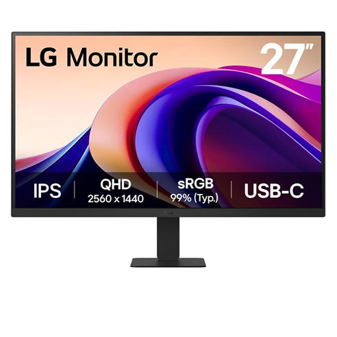 LG - LG 27U631A-B 27 Inch 100Hz IPS QHD USB-C Monitor