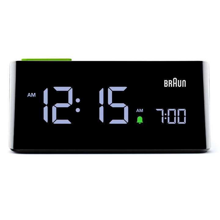 Braun Clocks Braun Digital Alarm Clock with VA LCD Display - Black