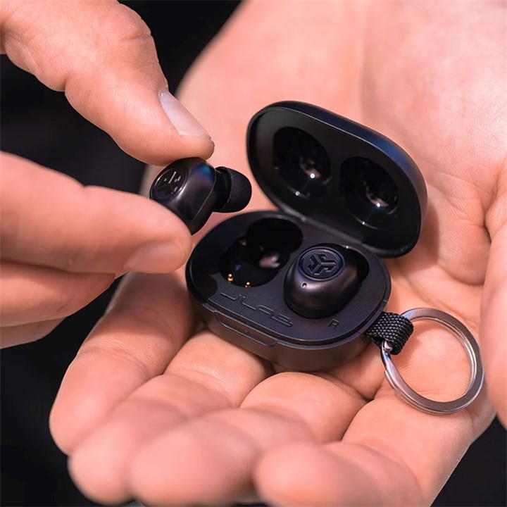 Black - JLab - JBuds Mini True Wireless Earbuds - Black