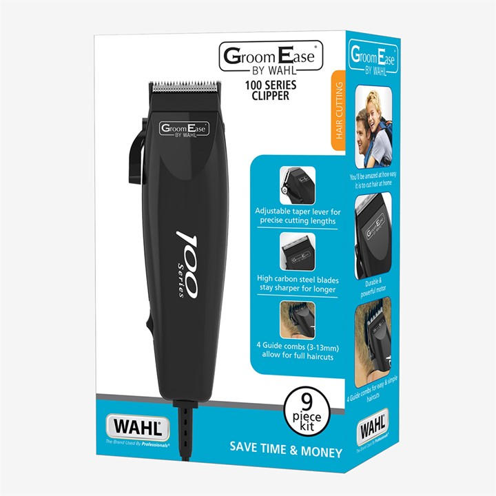 Wahl GroomEase 100 Series Haarschneider – Komplettes Set Für Den Haarschnitt Zu Hause
