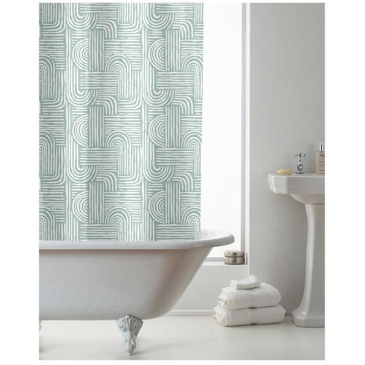 Country Club Shower Curtain With Rings