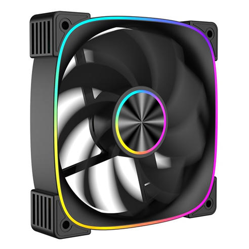 CiT - Solar 120mm ARGB Black 4pin PWM PC Cooling Reverse Fan