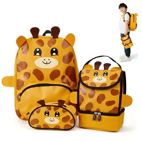 Zappi Co - Baby Animal Snow Leopard Backpack Set