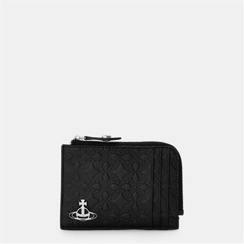 VIVIENNE WESTWOOD - Men's Embossed Zipped Card Holder