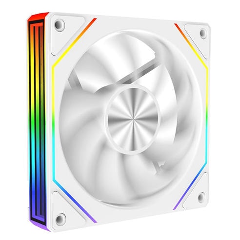 CiT - Eclipse 120mm Two-Sided Infinity ARGB White 4pin PWM PC Cooling Fan