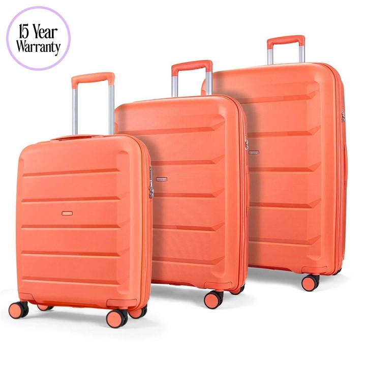 Rock Unisex Orange Tulum Suitcase Peach Large