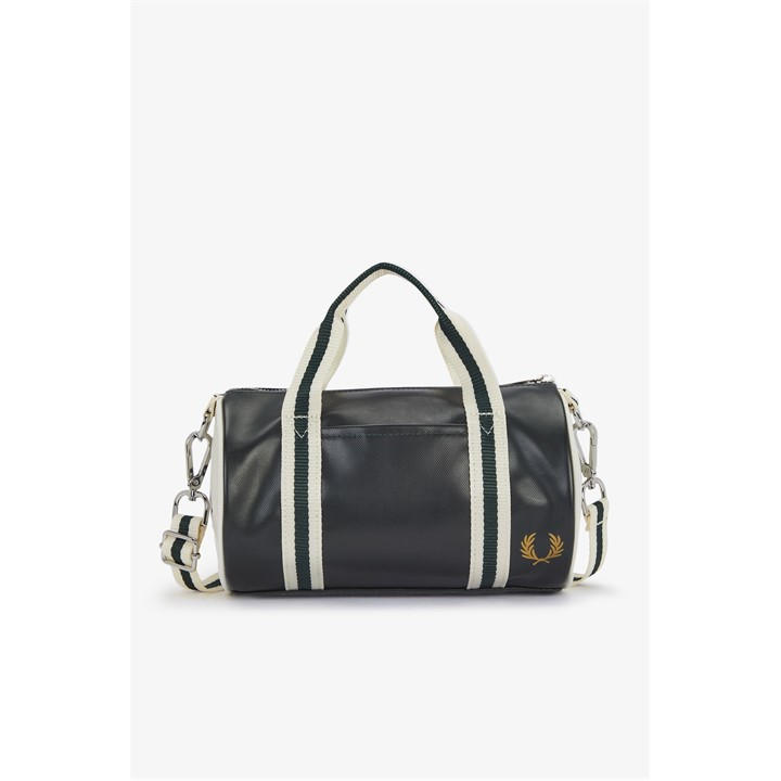 Fred Perry Unisex Green Fred Mini Barrel Bag Sn54