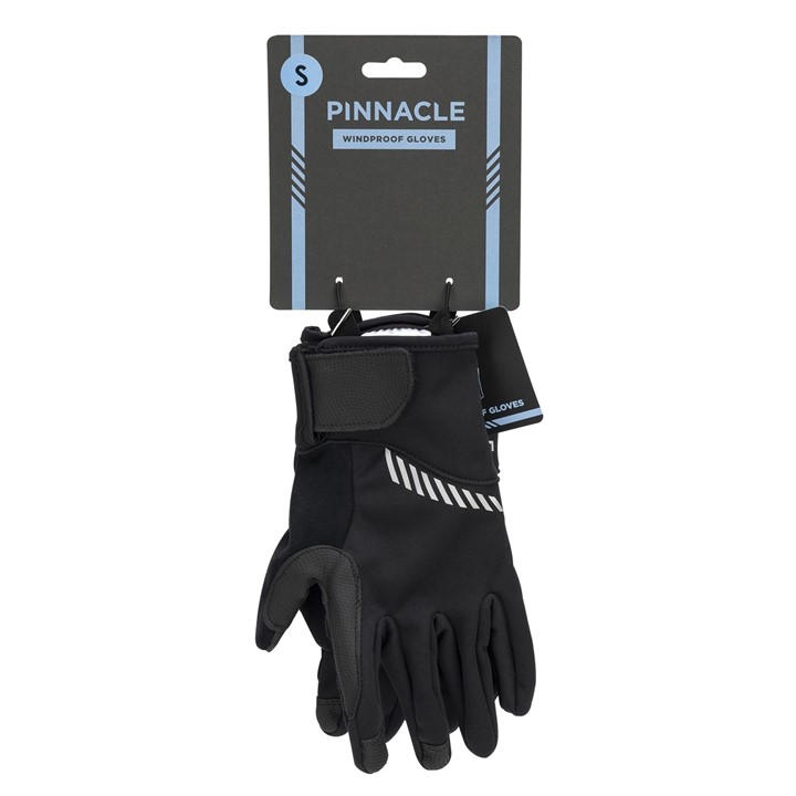 Pinnacle Unisex Black Windproof Gloves Medium