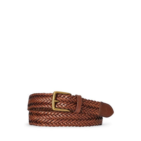 Polo Ralph Lauren - Men's Smooth Weave Textured Leather Belt