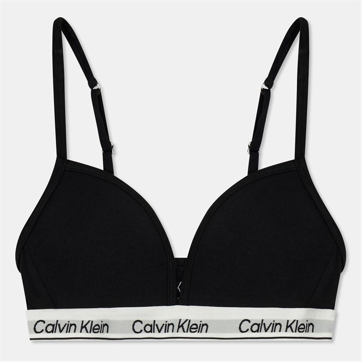 Calvin Klein Girls Black Calvin Triangle Bra Jn54 Size 7