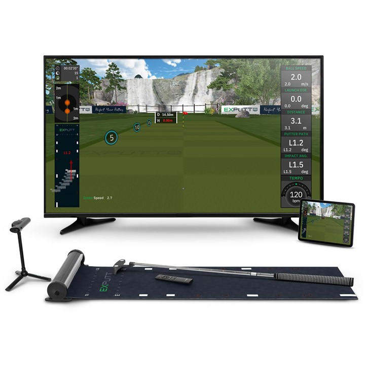 Second Chance Unisex Black Exputt Rg Golf Putting Simulator