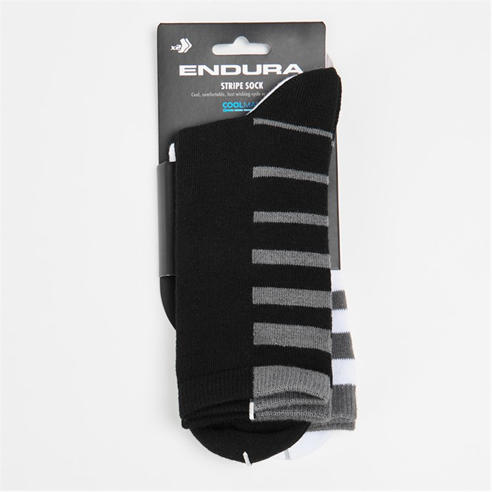 Endura - COOLMAX® Stripe Socks Twin Pack