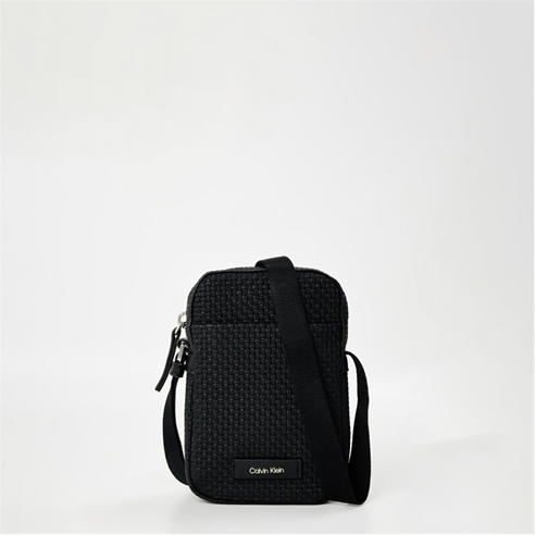 Calvin Klein - Embossed Woven Reporter Bag