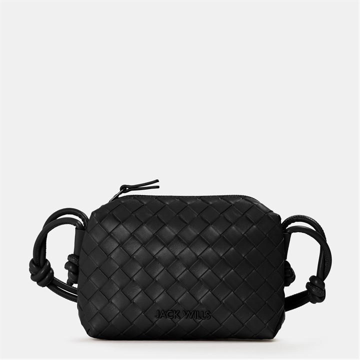 Black - Jack Wills - Woven crossbody Bag