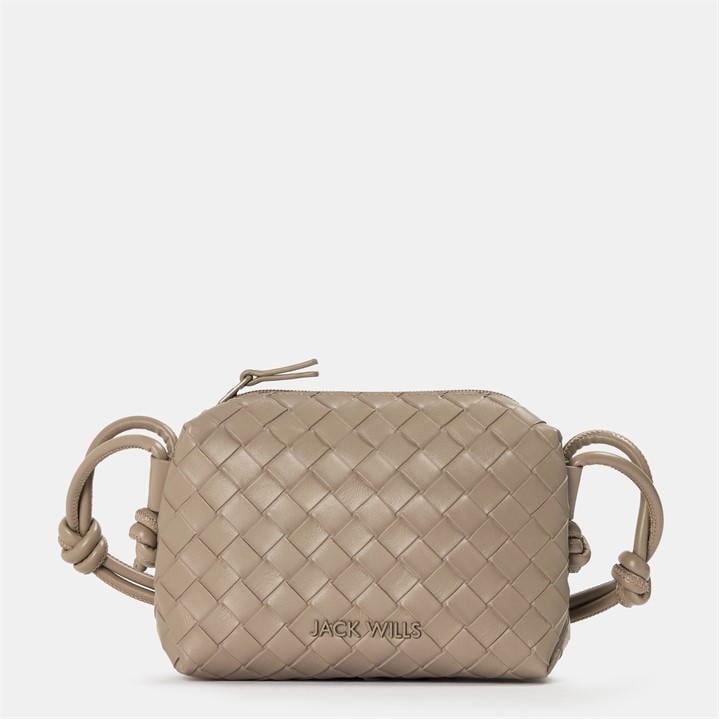 Taupe - Jack Wills - Woven crossbody Bag