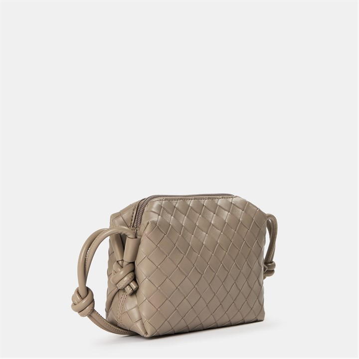 Taupe - Jack Wills - Woven crossbody Bag