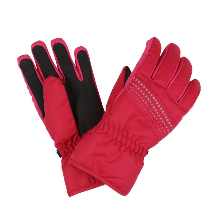Regatta Unisex Kids Pink Arlie Iii Waterproof Gloves Size 7-10 Years