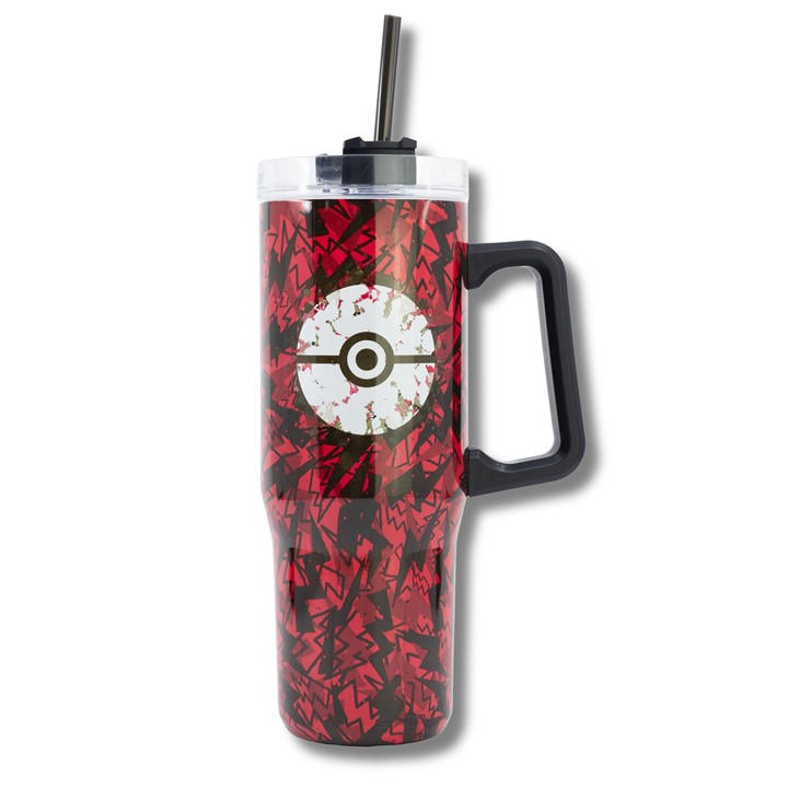 Pokemon Unisex Red Insulated Rambler Mug 940 Ml Size 75793