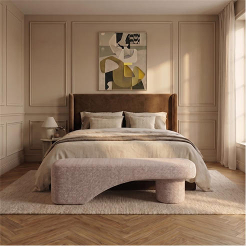 Sofa.com - Larch Large Bench in Brushed Matte Weave