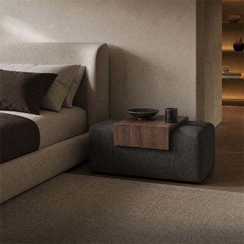 Sofa.com - Cleo Bedside Table in Brushed Matte Weave