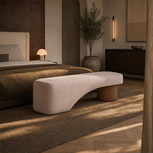 Sofa.com - Larch Large Bench in Caramello/ Ash