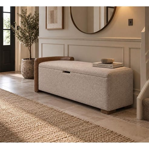 Sofa.com - Albie Storage Bench in  Caramello/ Ash