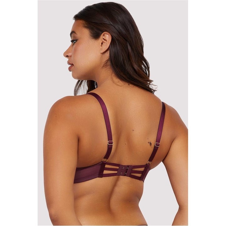 Black - Playful Promises - Cassia Wine Embroidery Bra