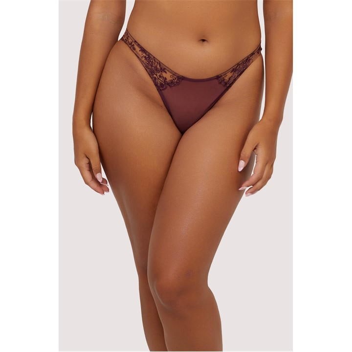 Black - Playful Promises - Cassia Wine Embroidery Bra