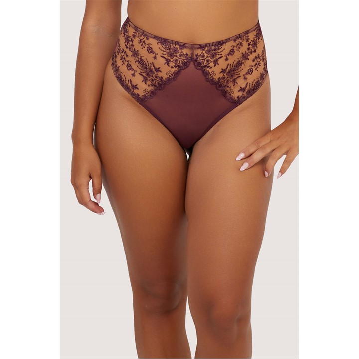 Black - Playful Promises - Cassia Wine Embroidery Bra