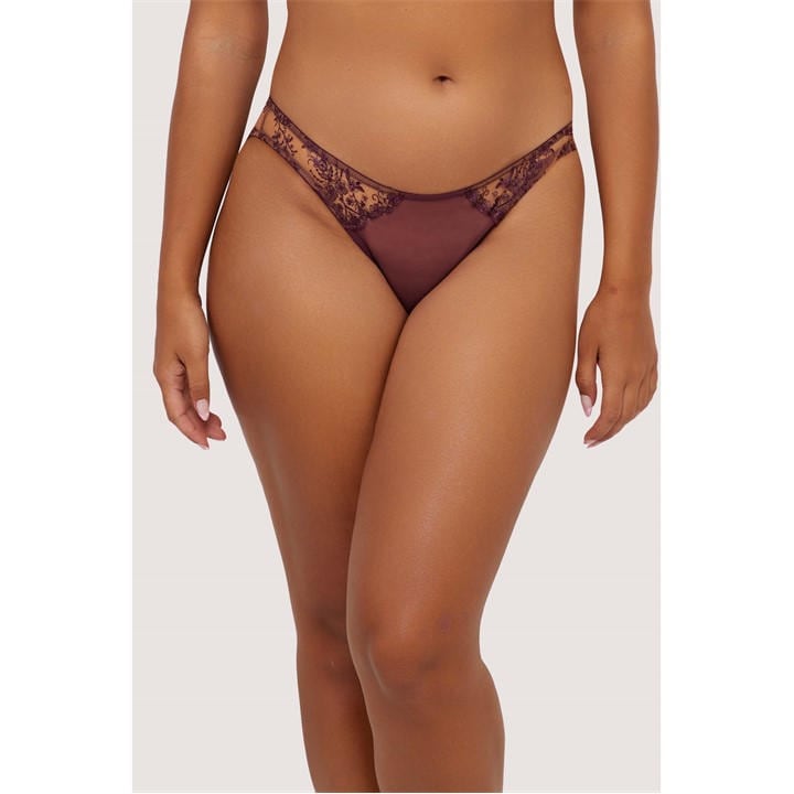 Black - Playful Promises - Cassia Wine Embroidery Bra