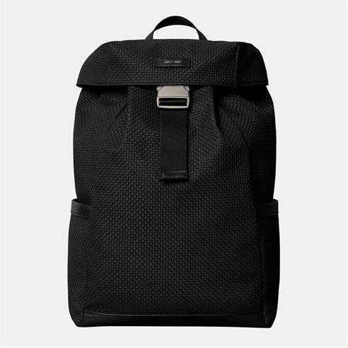 Calvin Klein - Embossed Woven Flap Backpack