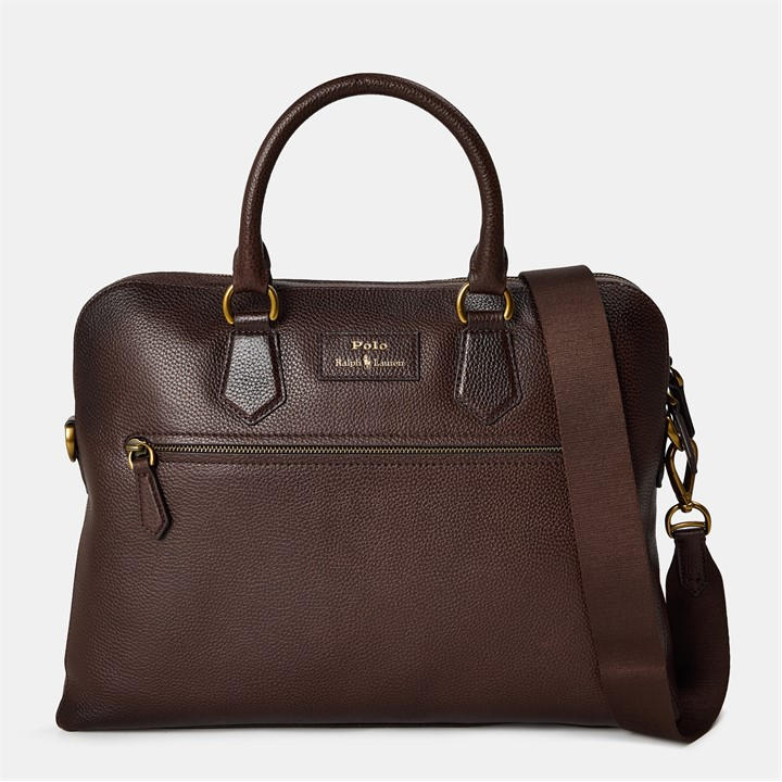 POLO RALPH LAUREN BBLE LEATHER COMMUTER BAG