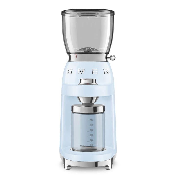Smeg Unisex Blue Coffee Grinder In Pastel Medium