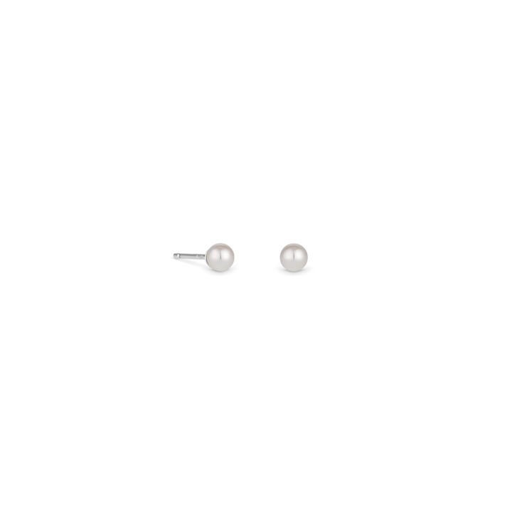 Simply Silver Women's Silver Simply Sterling 925 Pearl Stud Earrings